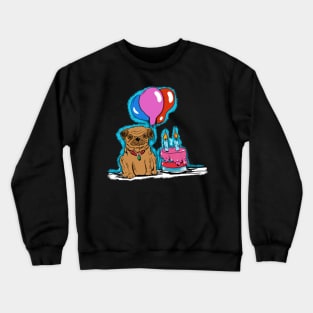 Happy Birthday from Pug Crewneck Sweatshirt